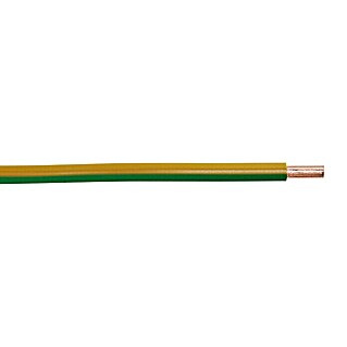 PVC izolirani vodič (Broj parica: 1, 10 m, Zeleno-žute boje)