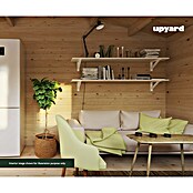 Upyard Gartenhaus Malbec (Außenmaß inkl. Dachüberstand (B x T): 356 x 365 cm, Holz, Natur) | BAUHAUS