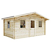 Upyard Gartenhaus Malbec (Außenmaß inkl. Dachüberstand (B x T): 356 x 365 cm, Holz, Natur) | BAUHAUS