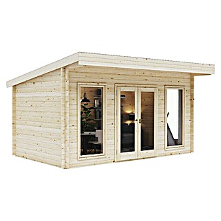 Upyard Gartenhaus Chenin (Außenmaß inkl. Dachüberstand (B x T): 504 x 348 cm, Holz, Natur)