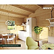 Upyard Gartenhaus Malbec (Außenmaß inkl. Dachüberstand (B x T): 356 x 365 cm, Holz, Natur) | BAUHAUS