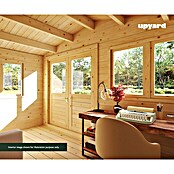 Upyard Gartenhaus Merselan (Außenmaß inkl. Dachüberstand (B x T): 353 x 348 cm, Holz, Natur) | BAUHAUS