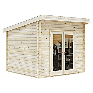 Upyard Gartenhaus Airen (Außenmaß inkl. Dachüberstand (B x T): 304 x 348 cm, Holz, Natur)