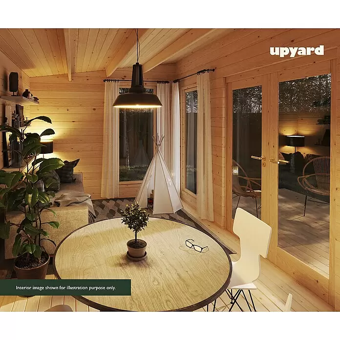 Upyard Gartenhaus Chenin - Außenmaß inkl. Dachüberstand (B x T): 504 x 348 cm, Holz, Natur - Stimmungsaufnahme