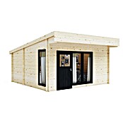 Upyard Gartenhaus Chardonna (Außenmaß inkl. Dachüberstand (B x T): 504 x 591 cm, Holz, Natur) | BAUHAUS