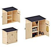 Upyard Geräteschrank Classic Line (150 x 80 cm, Holz, Natur) | BAUHAUS