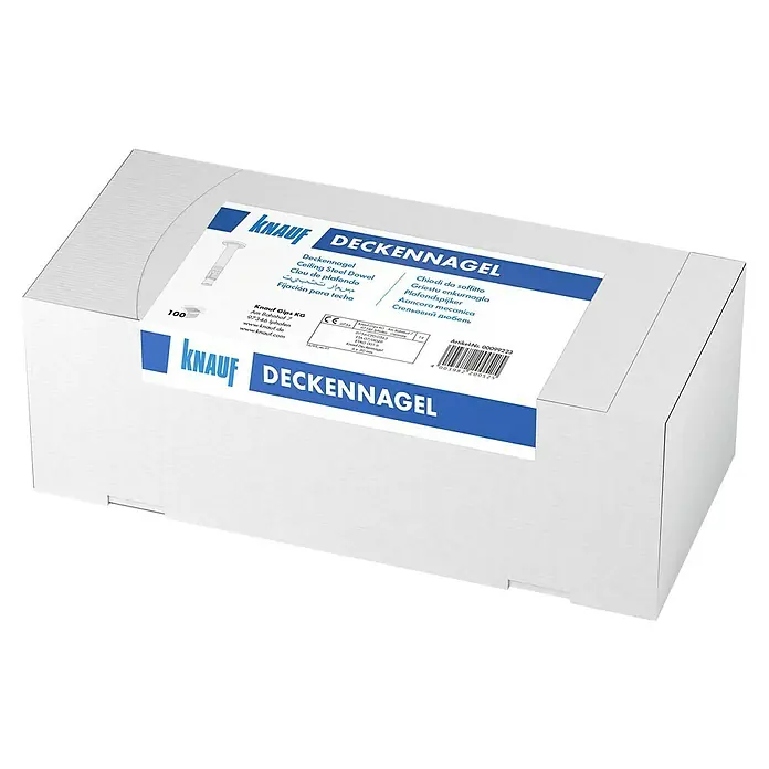 Knauf Deckennagel - 25 x 6 mm - Eine Packung Knauf Deckennägel, ideal für Befestigungen an Decken. Zuverlässig und einfach zu verwenden.