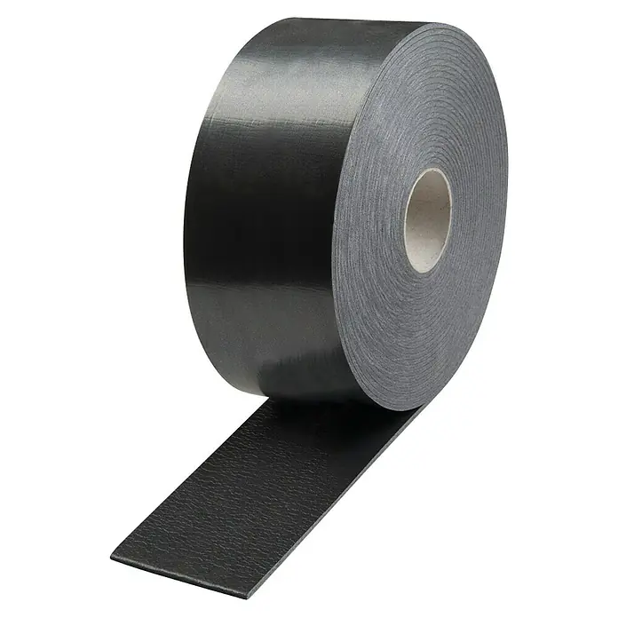Knauf Dichtungsband - 10 m x 95 mm, Anthrazit - Eine Rolle schwarzes, robustes Gewebeband, ideal für Reparaturen und vielfältige Anwendungen im Haushalt und Handwerk.