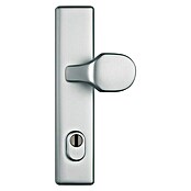 Abus Schutzbeschlag HLZS814 (Hauseingangstür, Aluminium, Türstärke: 52 - 72 mm, Knopf außen, Drücker innen, Form Schild: Eckig)