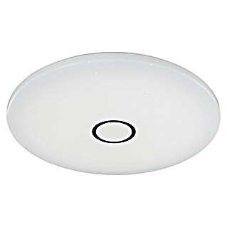 Tween Light Led-plafondlamp, rond Skyler Flat Star (22 W, Ø x h: 54 x 7 cm, Wit / Zilver, Meerkleurig)