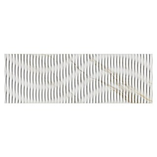 Revestimiento de pared Calacatta Decor (90 x 30 cm, Blanco, Brillante)