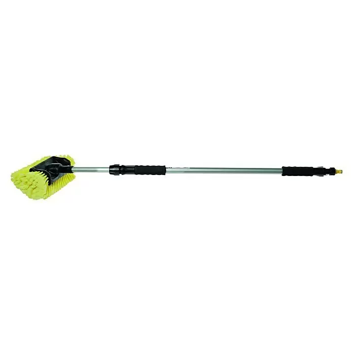 Yachticon Waschbürste - Länge Stiel: 90 cm - 175 cm, Mit Seitenborsten - Linke Seitenansicht