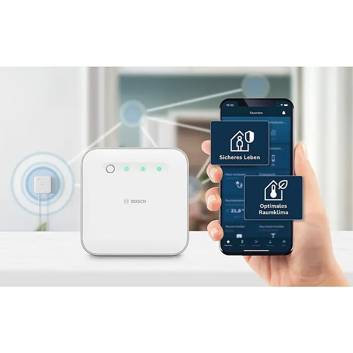 Bosch Smart Home Controller II - ZigBee 3.0, Weiß/Silber - Intelligentes Bosch Smart Home System mit Hub und Smartphone App zur Steuerung von Sicherheit und Raumklima für ein intelligentes Zuhause.
