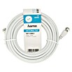 Hama Cable coaxial M-M (5 m, Blanco, Medidas de blindaje: 75 dB) | BAUHAUS