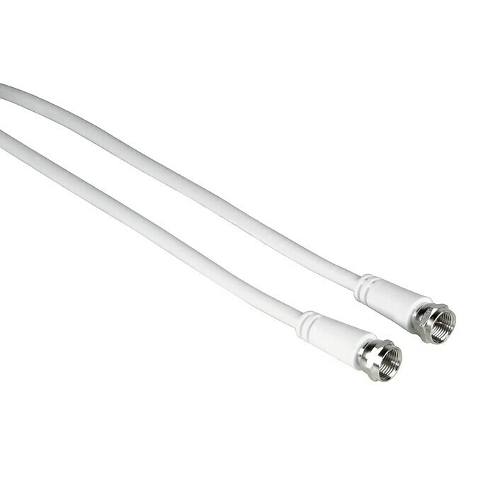 Hama Cable coaxial M-M (5 m, Blanco, Medidas de blindaje: 75 dB) | BAUHAUS