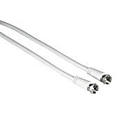 Hama Cable coaxial M-M (5 m, Blanco, Medidas de blindaje: 75 dB) | BAUHAUS