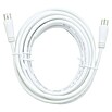Hama Cable de conexión de antena (5 m, Blanco, 90 dB, Clavija coaxial, acoplador coaxial) | BAUHAUS