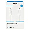 Hama Cable de conexión de antena (10 m, Blanco, 90 dB, Clavija coaxial, acoplador coaxial) | BAUHAUS