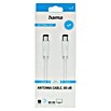 Hama Cable de conexión de antena (3 m, Blanco, 90 dB, Clavija coaxial, acoplador coaxial) | BAUHAUS