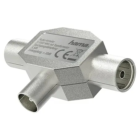 Hama  Verteiler Koax-Stecker - 2 Koax-Kupplungen