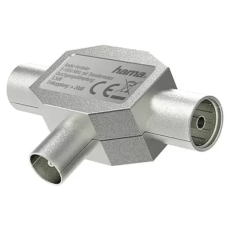 Hama  Verteiler Koax-Stecker - 2 Koax-Kupplungen