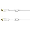 Hama Cable coaxial (1,5 m, Blanco, Medidas de blindaje: 100 dB) | BAUHAUS