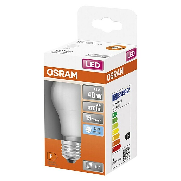 Osram LED svjetiljka (5 W, E27, Hladna bijela)