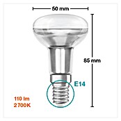 Osram LED žarulja Retrofit R50  (E14, Bez prigušivanja, Topla bijela, 150 lm, 2 W) | BAUHAUS
