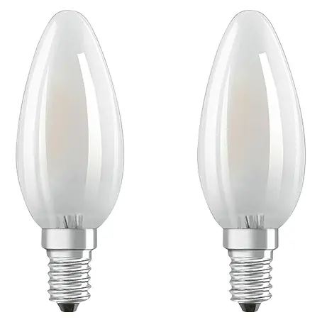 Osram Retrofit LED-Lampen Set Kerzenform E14 matt