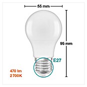 Osram Star Bombilla LED Classic A 40 (E27, No regulable, Blanco cálido, 470 lm, 5,5 W) | BAUHAUS