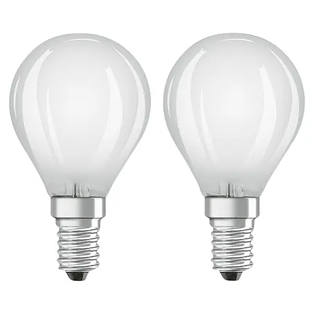 Osram Retrofit LED-Lampen Set Tropfenform E14 matt