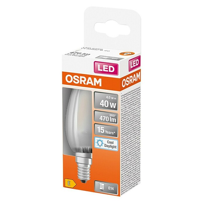 Osram Retrofit LED žarulja Classic B 40 mat  (E14, Bez prigušivanja, Bijele boje dnevnog svjetla, 470 lm, 4 W) | BAUHAUS