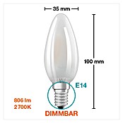 Osram Retrofit LED žarulja  (E14, Može se prigušiti, Topla bijela, 806 lm, 6,5 W) | BAUHAUS