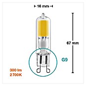 Osram LED-Lampe Pin G9 (G9, Nicht Dimmbar, Warmweiß, 300 lm, 30 W) | BAUHAUS