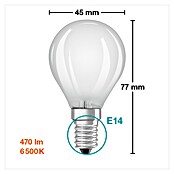 Osram Retrofit LED žarulja  (E14, Bez prigušivanja, Bijele boje dnevnog svjetla, 470 lm, 4 W, Mat) | BAUHAUS