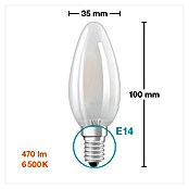 Osram Retrofit LED žarulja Classic B 40 mat  (E14, Bez prigušivanja, Bijele boje dnevnog svjetla, 470 lm, 4 W) | BAUHAUS