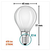 Osram Retrofit LED-Leuchtmittel (4 W, E14, Lichtfarbe: Warmweiß, Nicht Dimmbar)