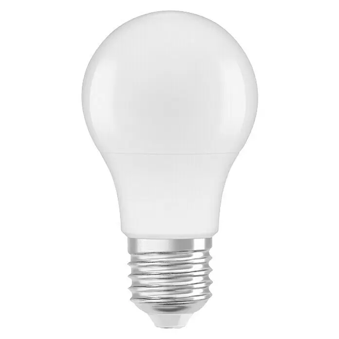 Osram Star Bombilla LED Classic A 40 - E27, No regulable, Blanco cálido, 470 lm, 5,5 W - Bombilla LED blanca con base de rosca plateada.