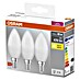 Osram LED-Lampen Set Kerzenform E14 matt 