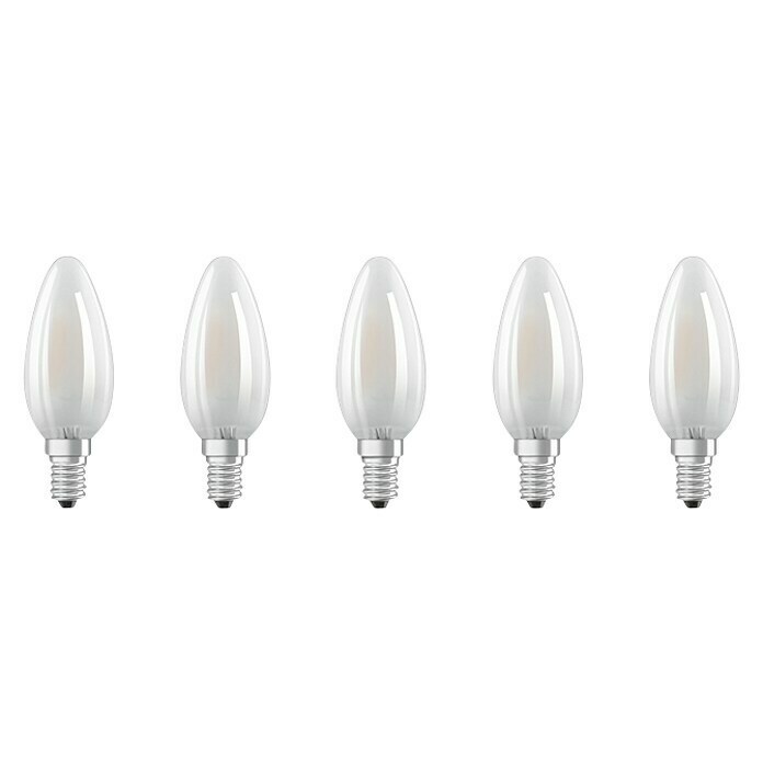 Osram Retrofit LED-Lampen Set Classic B (E14, Nicht Dimmbar, Warmweiß, 470 lm, 4 W, 5 Stk.) | BAUHAUS