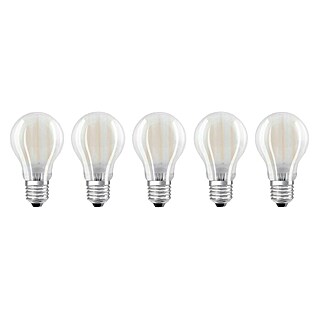 Osram Star LED-Lampen Set Glühlampenform E27 matt (E27, Nicht Dimmbar, Warmweiß, 806 lm, 7 W, 5 Stk., Matt)