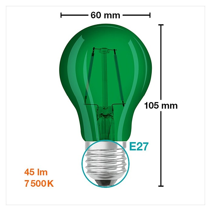 Osram Star LED-Lampen Set Glühlampenform E27 Matt (E27, Nicht Dimmbar, Warmweiß