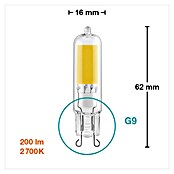 Osram LED-Lampe Pin G9 (G9, Nicht Dimmbar, Warmweiß, 200 lm, 20 W) | BAUHAUS