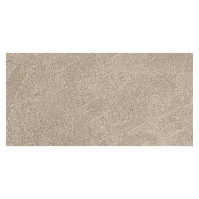 Halcón Pavimento porcelánico Aura - 30 x 60 cm, Arena, Mate, Espesor: 8 mm - Azulejo texturizado en un suave tono beige, ideal para diseños de interiores modernos y naturales.