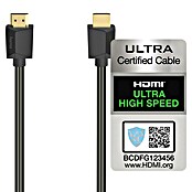 Hama HDMI-Kabel Ultra High Speed (Schwarz, 1 m, 48 Gbit/s, Vergoldete Kontakte) | BAUHAUS