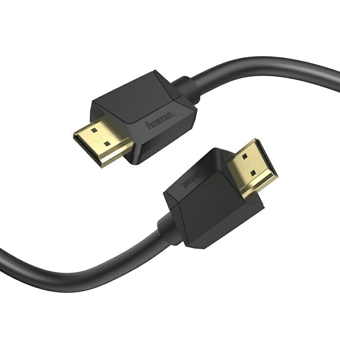 Hama HDMI-Kabel Ultra High Speed (Schwarz, 2 m, 48 Gbit/s, Vergoldete Kontakte) | BAUHAUS