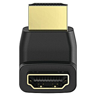 Hama HDMI-Adapter High Speed Winkeladapter (Schwarz, HDMI-Stecker, 90° abgewinkelt)