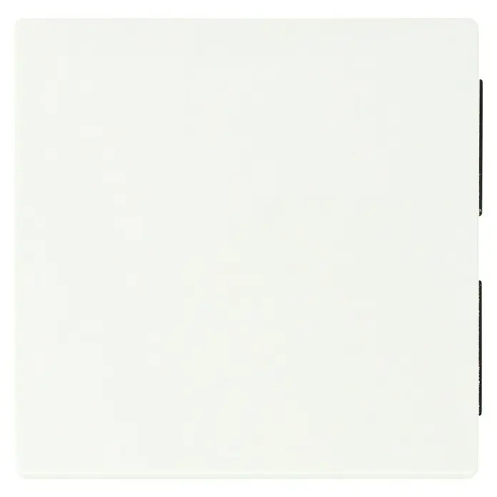 Merten System M Universalwippe 432119 - Polarweiß, Kunststoff - Nahaufnahme einer weißen Kunststoff-Abdeckung, die eine saubere und minimalistische Ästhetik aufweist. Das Zubehör verspricht Funktionalität.