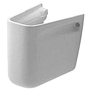 Duravit D-Code Waschtisch-Halbsäule (Keramik, Weiß, Passend für: Duravit D-Code Waschtische mit Überlaufloch)