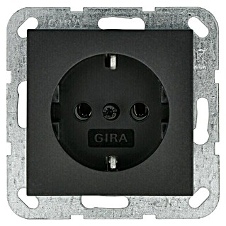 Gira System 55 Steckdose 018828 (Anthrazit, Matt, 1-fach, Kunststoff, Unterputz)